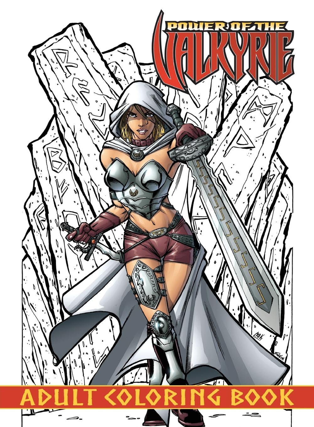 Vorderes Coverbild Power of the Valkyrie Adult Coloring Book