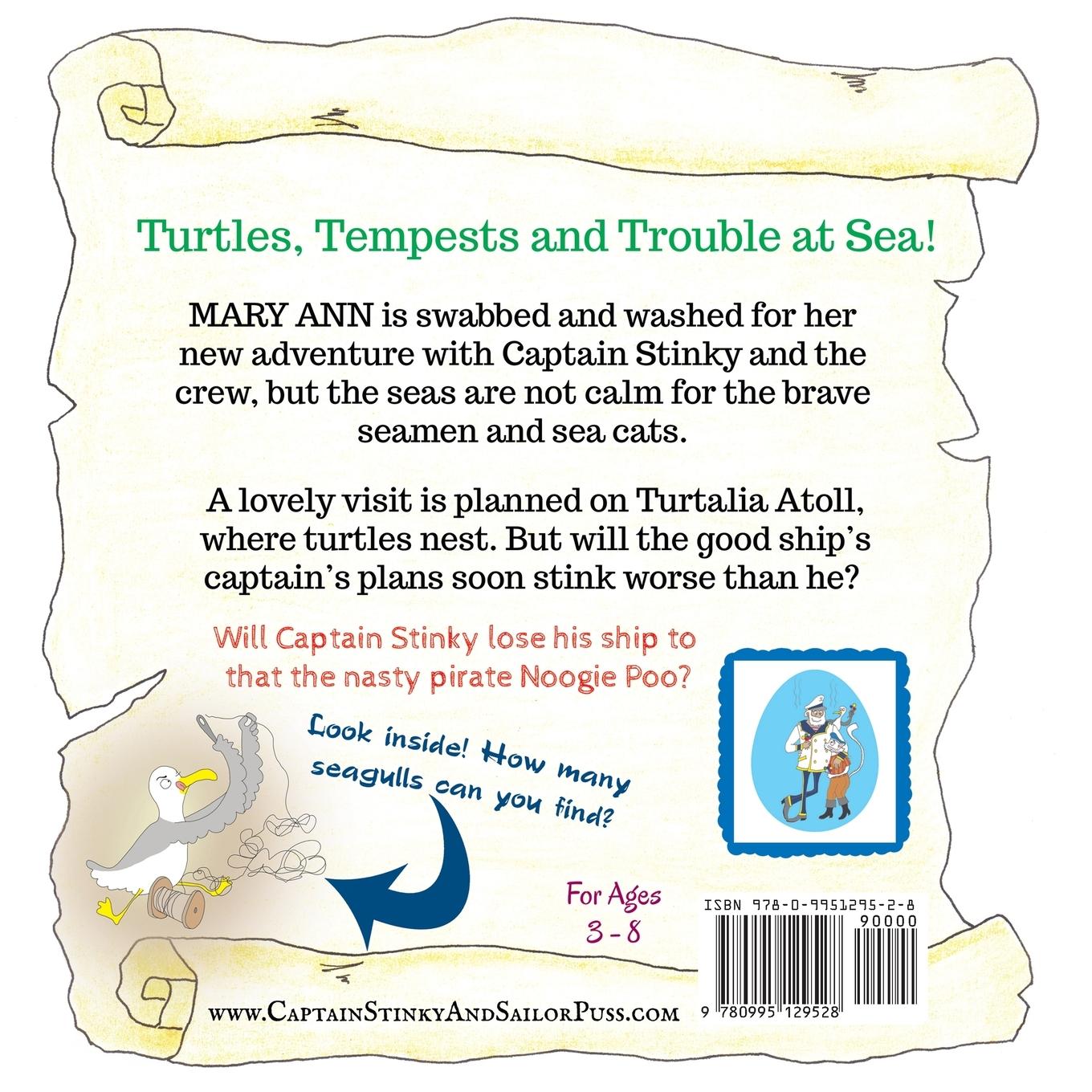 Rückseitencover Captain Stinky and Sailor Puss visit Turtalia