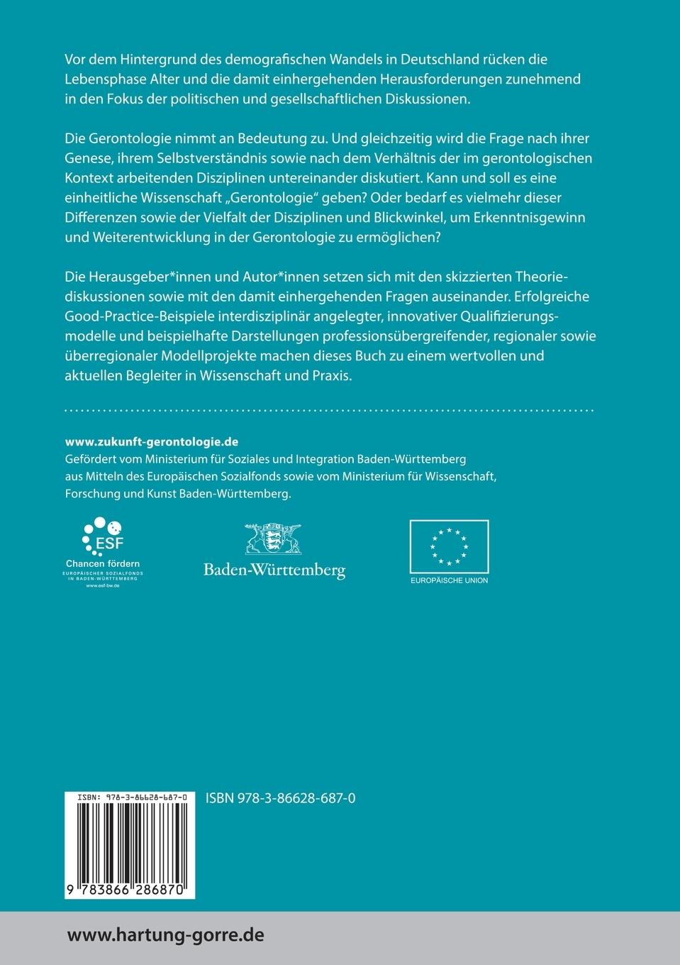 Rückseitencover Zukunft. Alter