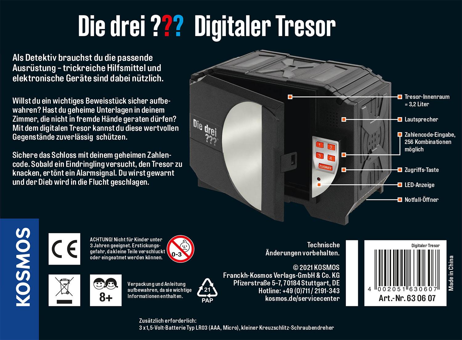 Rückseitencover Die drei ??? Digitaler Tresor (drei Fragezeichen)