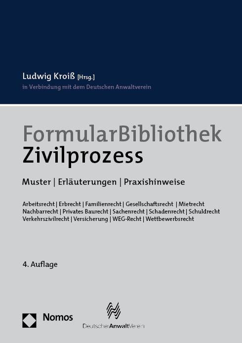Vorderes Coverbild FormularBibliothek Zivilprozess