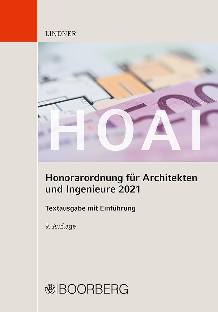 Vorderes Coverbild HOAI - Honorarordnung für Architekten und Ingenieure 2021