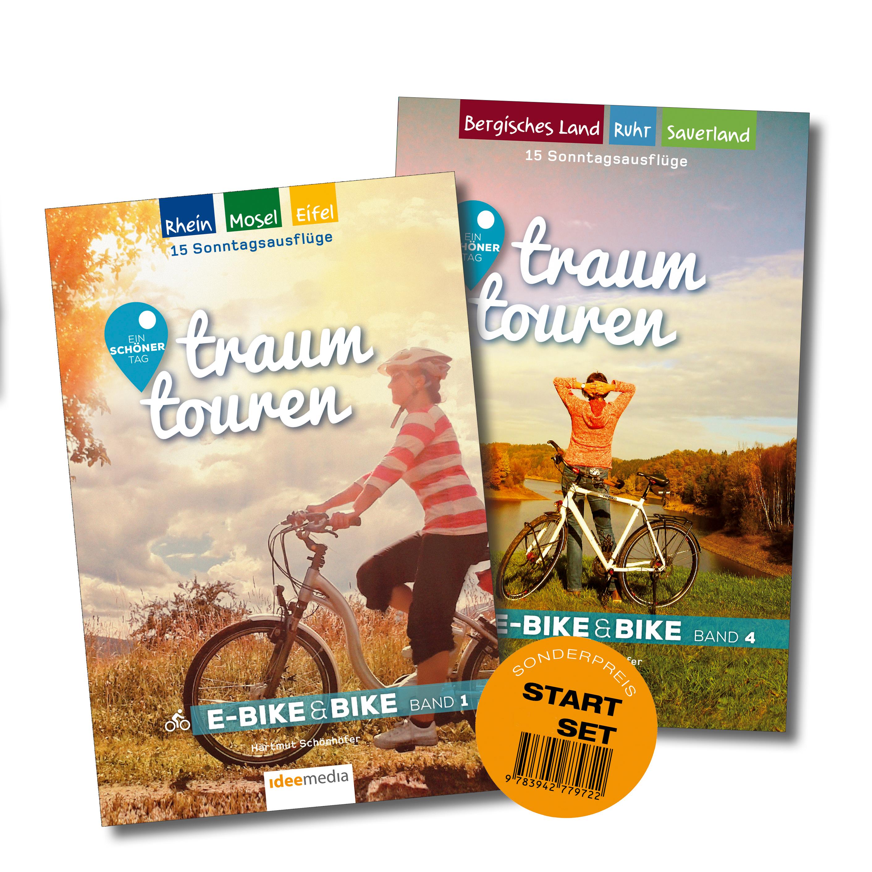 Vorderes Coverbild traumtouren E-Bike & Bike Start-Set mit 2 Bänden