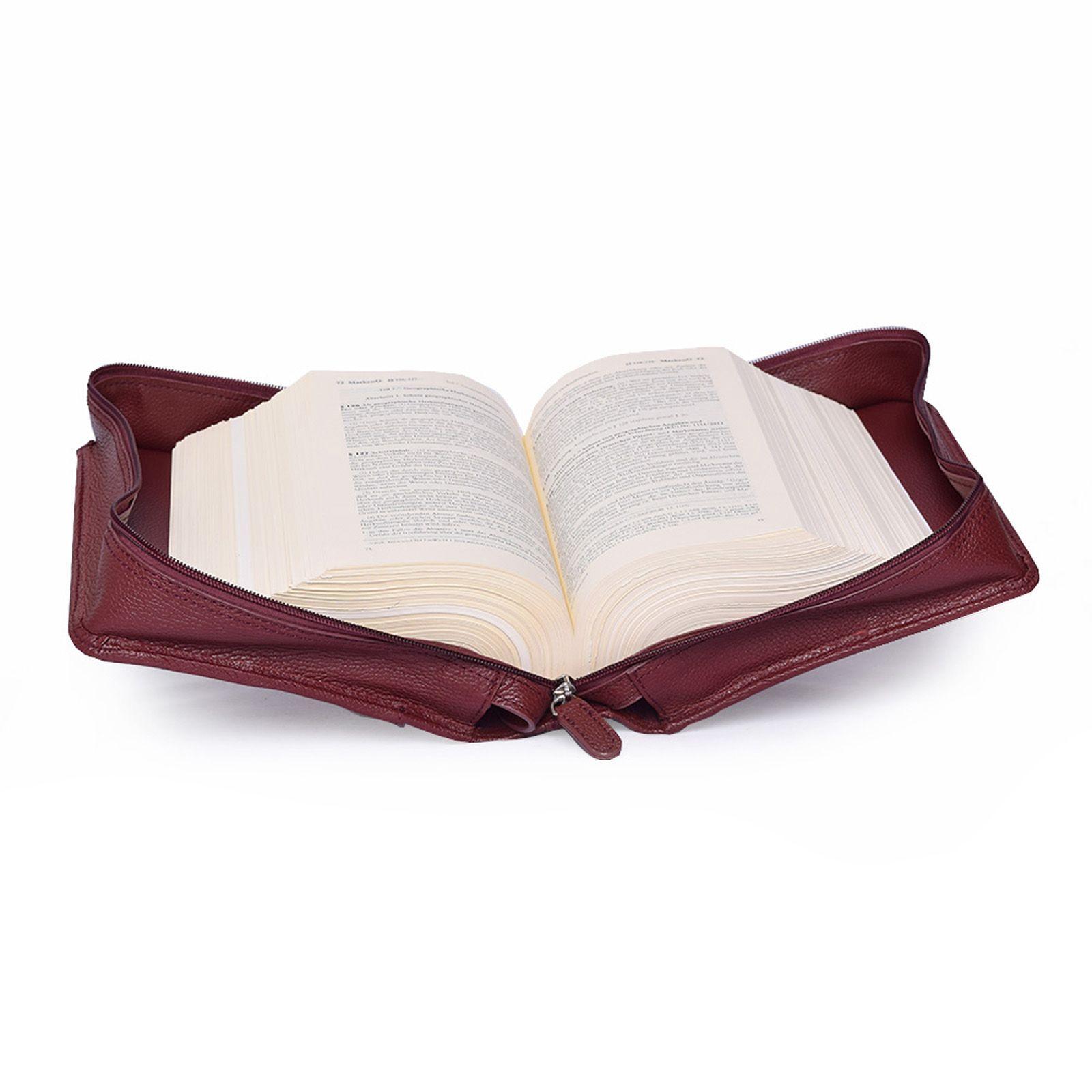 Beispielinhalt (Bild) SKIN Tasche PUR Gr. L (Sartorius) kastanien-rot / mit Tragegurt & Buchstütze