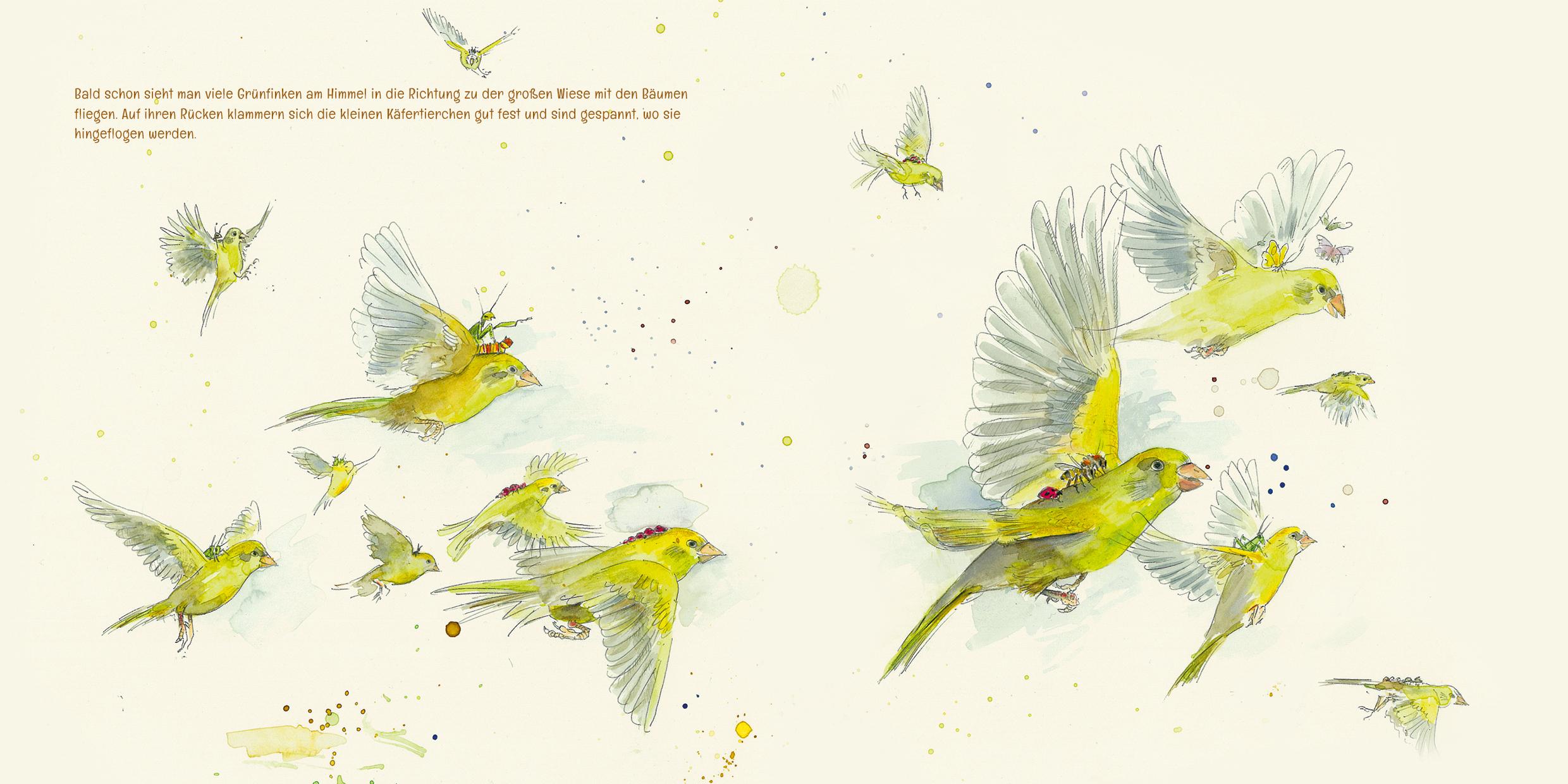 Beispielinhalt (Bild) Hummelchen in Not