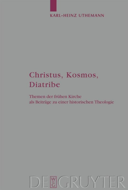 Vorderes Coverbild Christus, Kosmos, Diatribe