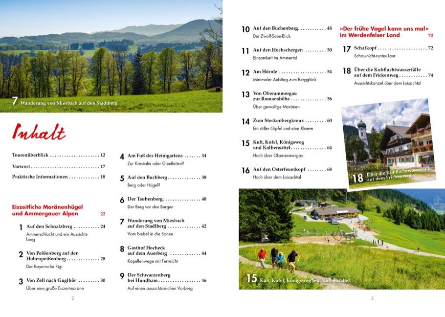 Beispielinhalt (Bild) 100 Bergtouren für Langschläfer Bayerische Voralpen