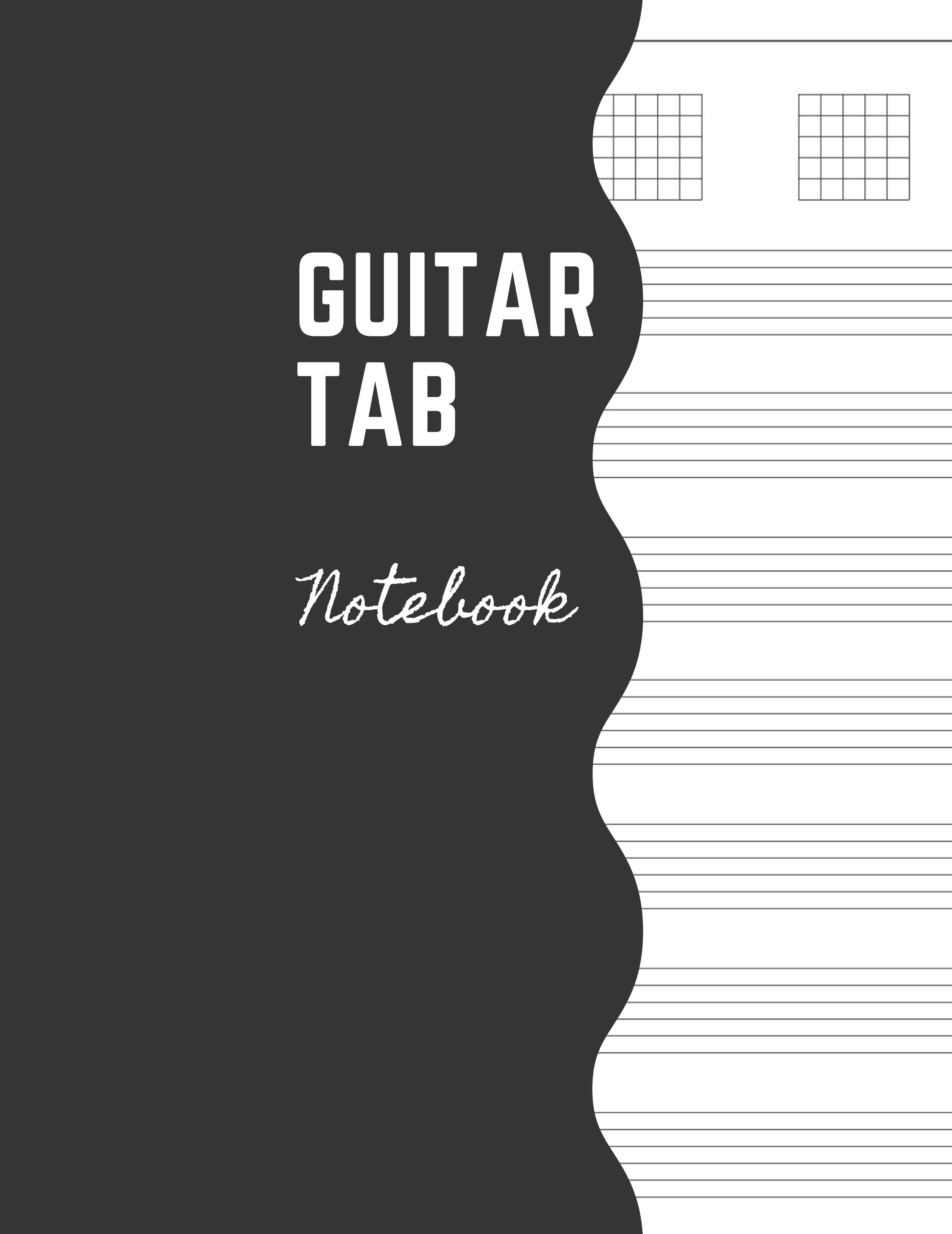Vorderes Coverbild Guitar Tab Notebook