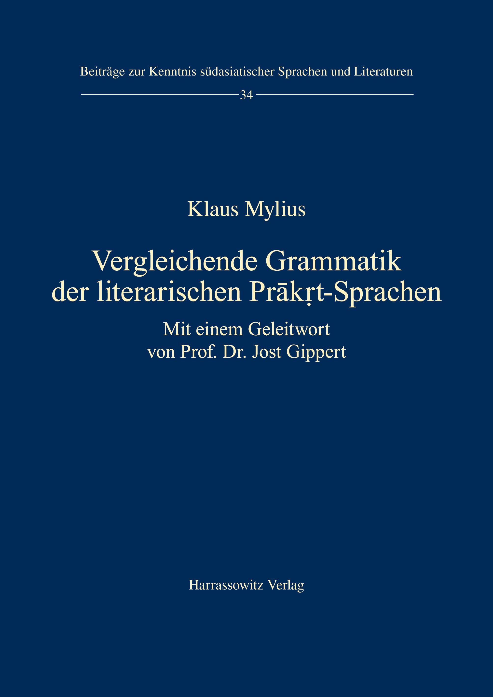 Vorderes Coverbild Vergleichende Grammatik der literarischen Prakrt-Sprachen