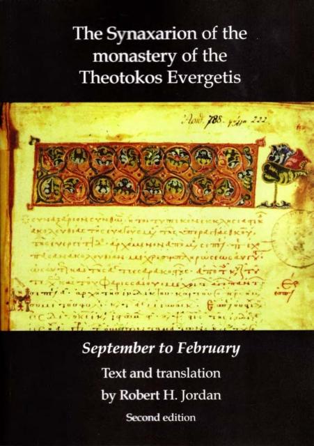 Vorderes Coverbild Synaxarion of the Monastery of Theotokos Evergetis