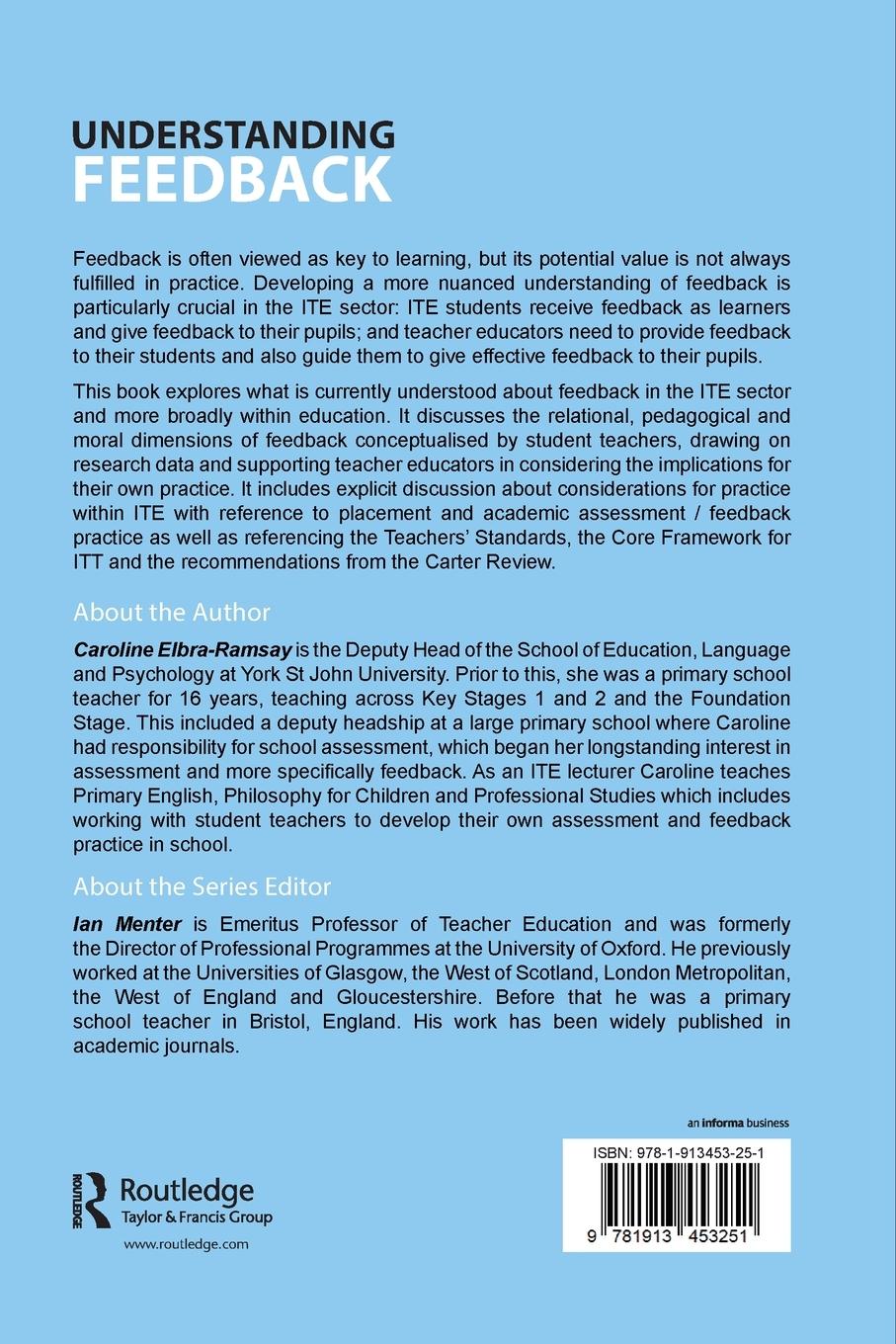 Rückseitencover Understanding Feedback