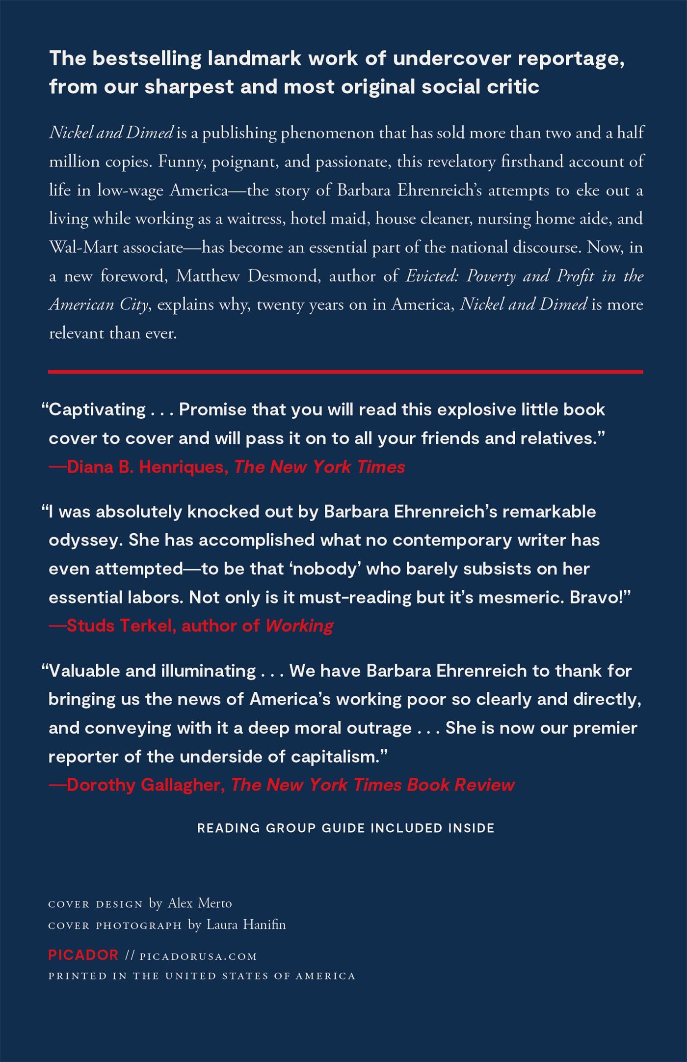 Rückseitencover Nickel and Dimed