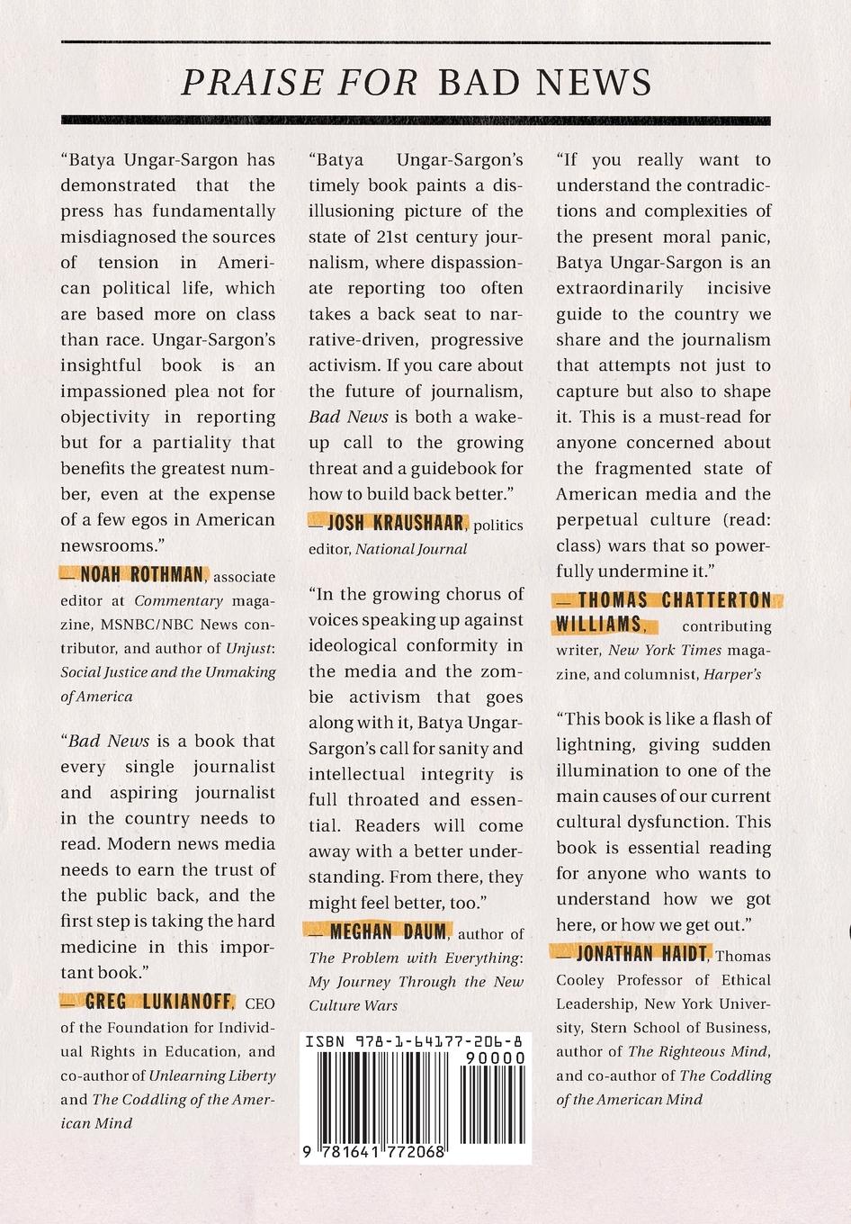 Rückseitencover Bad News