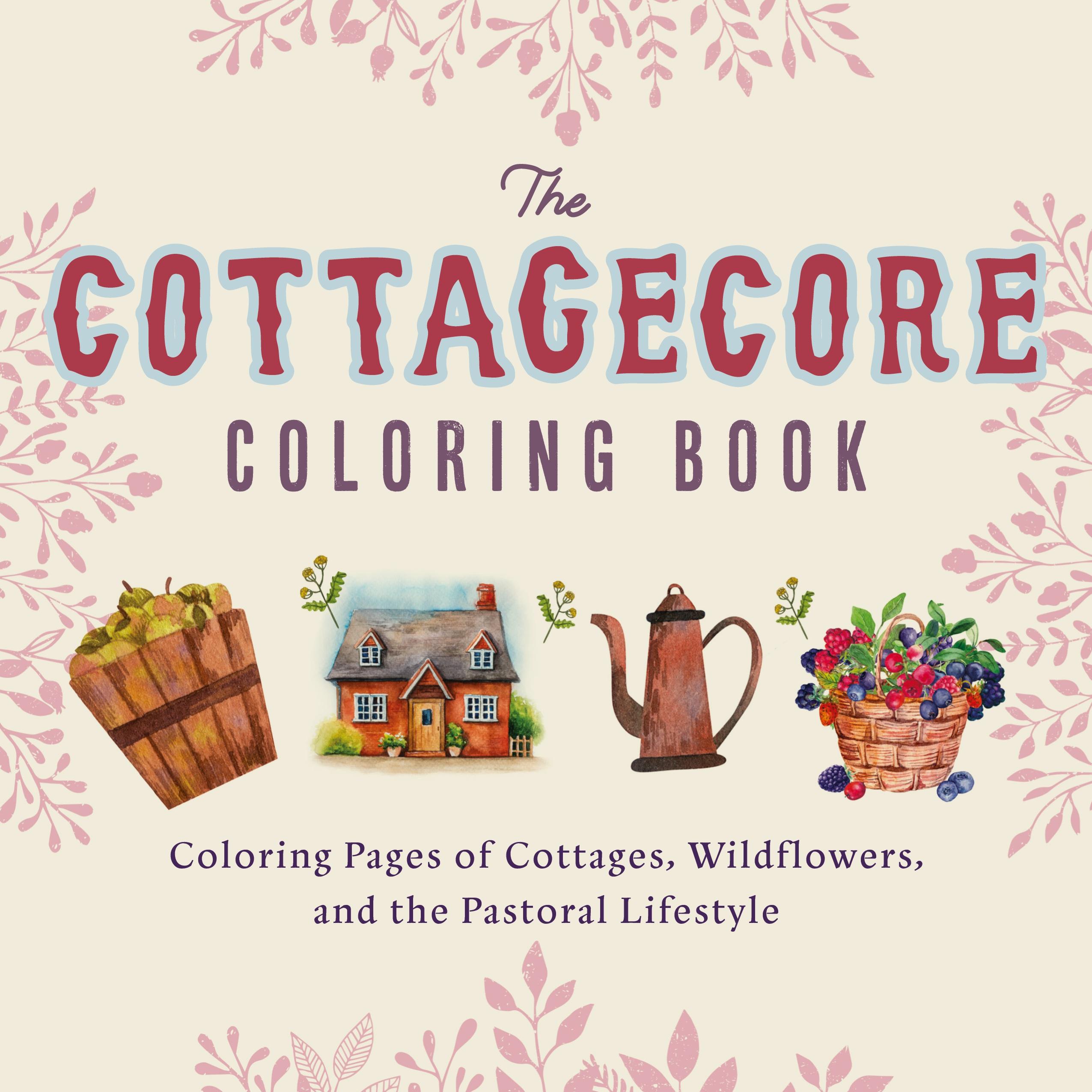 Vorderes Coverbild Cottagecore Coloring Book