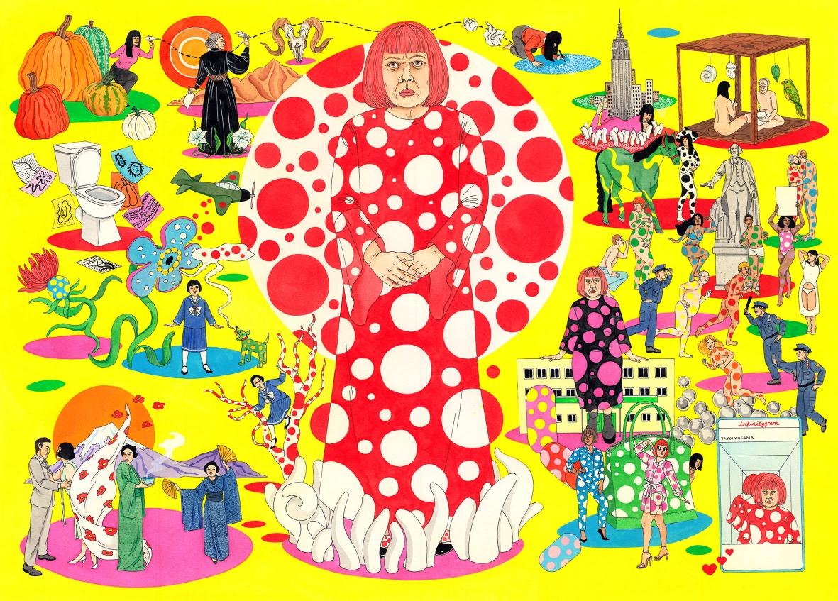 Beispielinhalt (Bild) The World of Yayoi Kusama 1000 Piece Puzzle