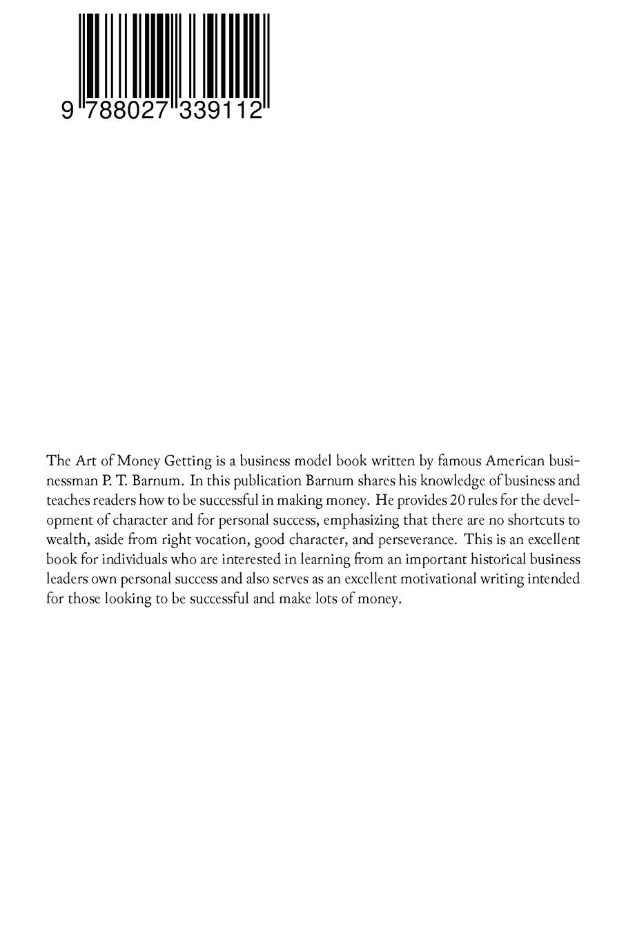 Rückseitencover The Art of Money Getting