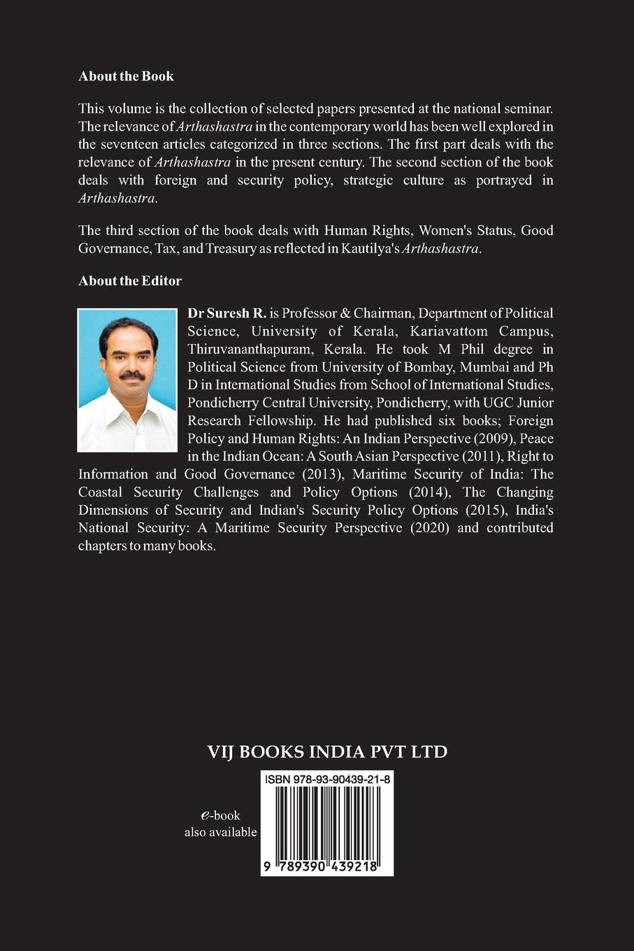 Rückseitencover Arthashastra of Kautilya