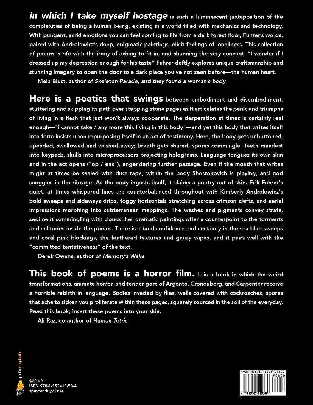 Rückseitencover in which I take myself hostage