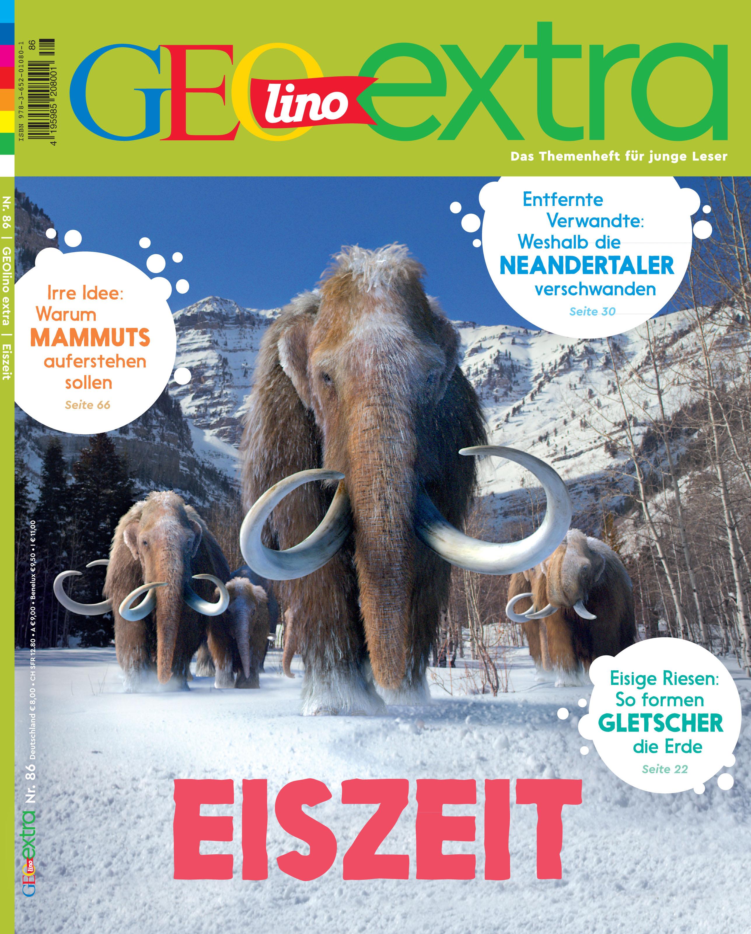 Vorderes Coverbild GEOlino extra 86/2020 - Eiszeit