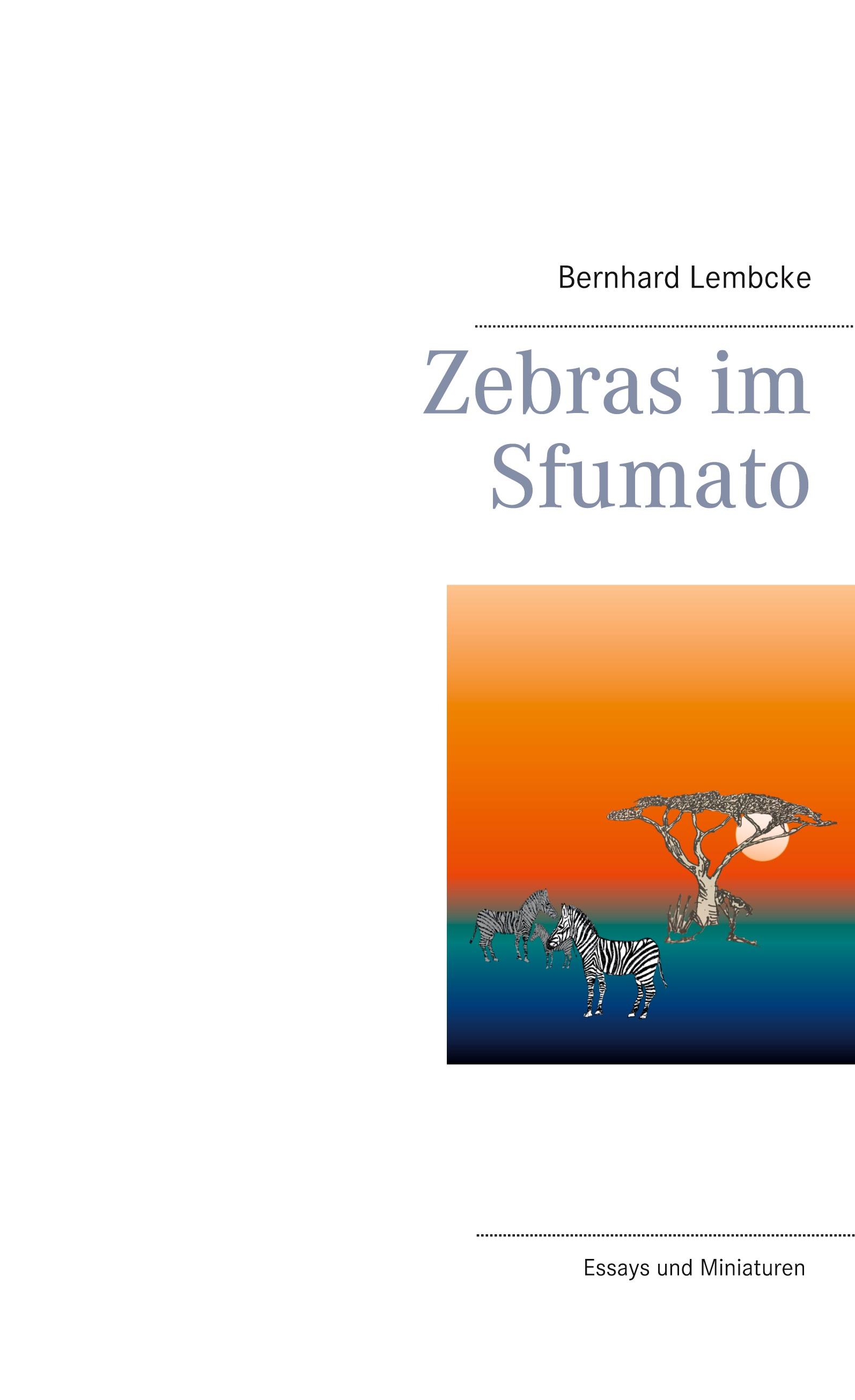 Vorderes Coverbild Zebras im Sfumato