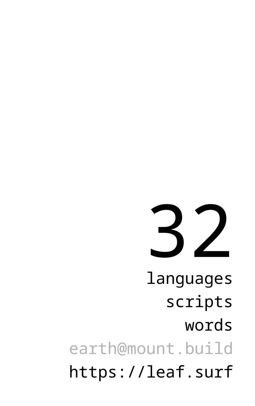Vorderes Coverbild 32 Languages, 32 Words