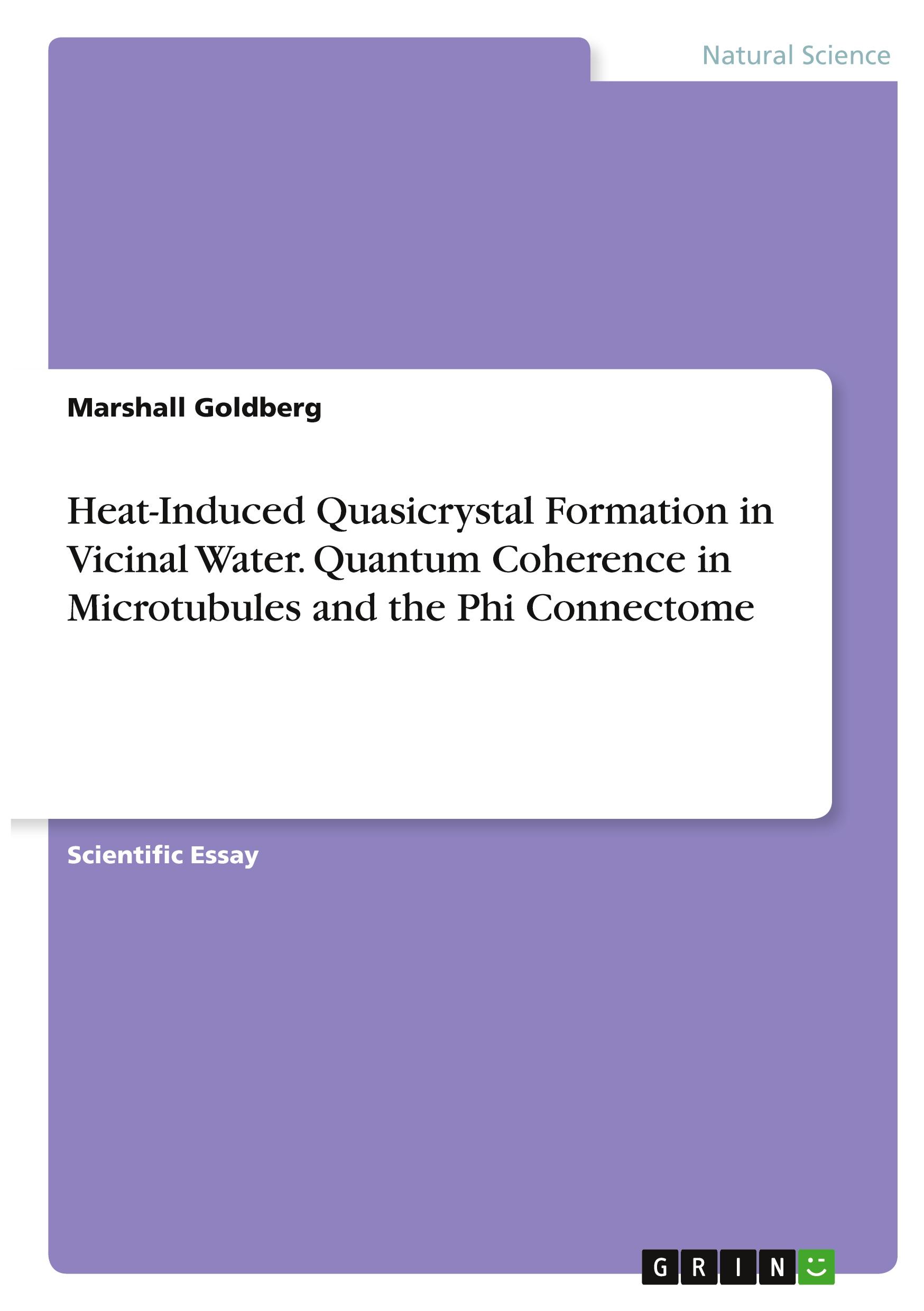 Vorderes Coverbild Heat-Induced Quasicrystal Formation in Vicinal Water. Quantum Coherence in Microtubules and the Phi Connectome