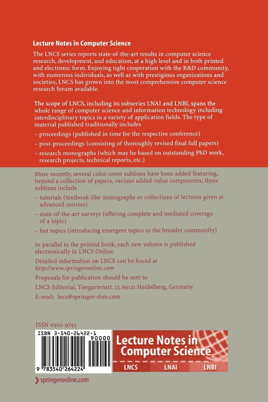 Rückseitencover Distributed Computing in Sensor Systems