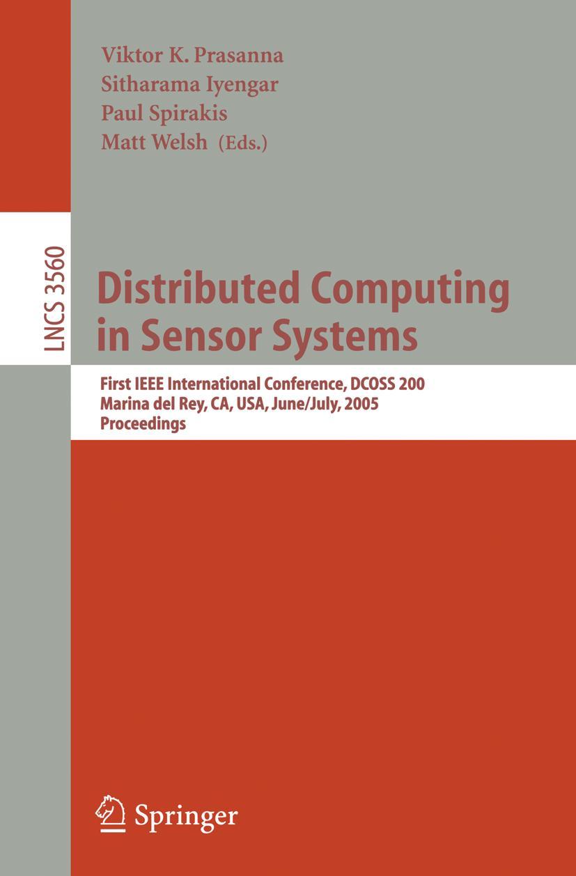 Vorderes Coverbild Distributed Computing in Sensor Systems