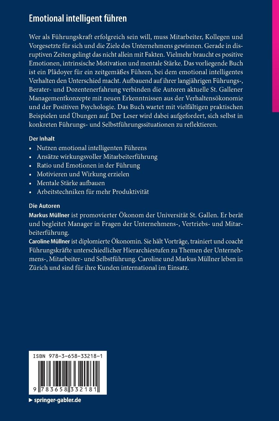 Rückseitencover Emotional intelligent führen