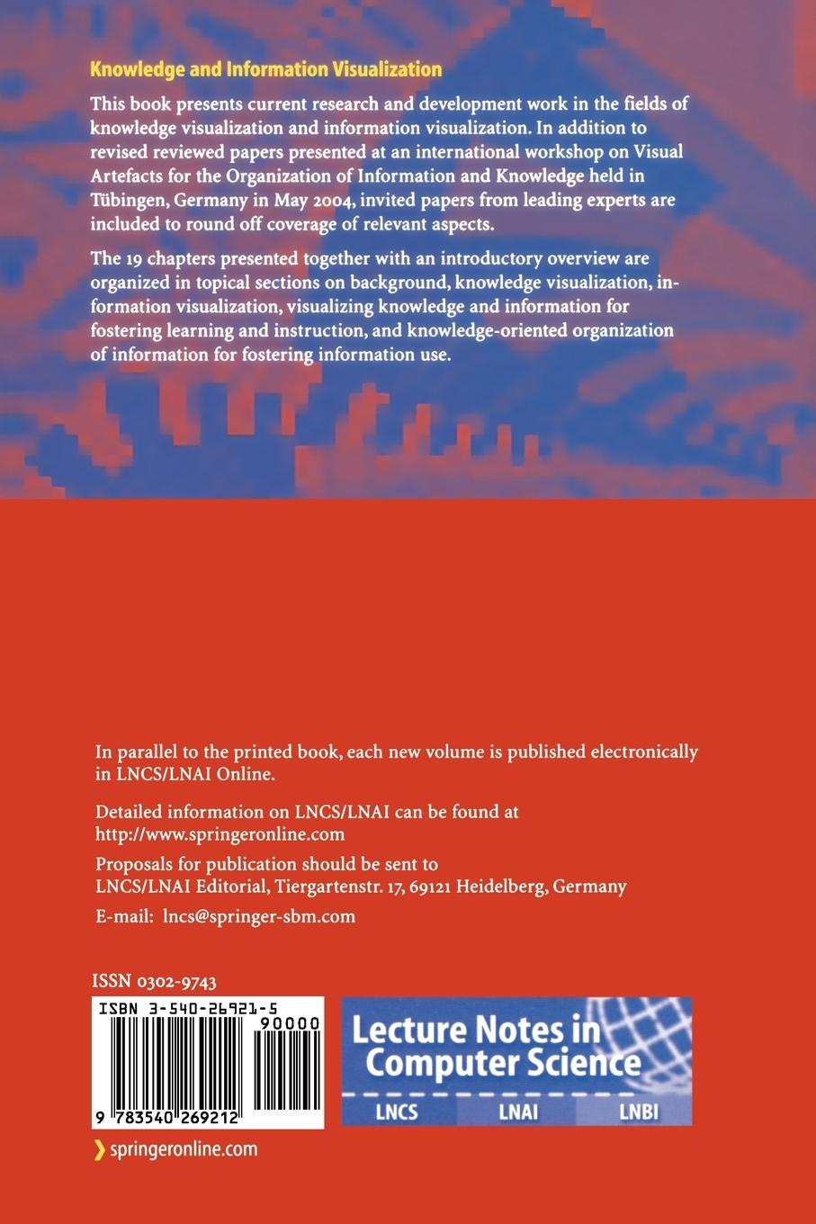 Rückseitencover Knowledge and Information Visualization