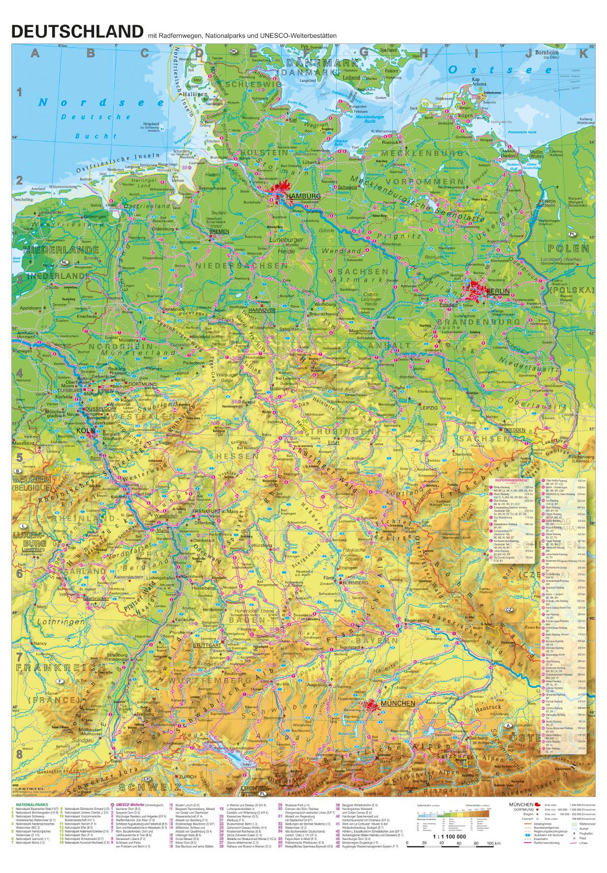Vorderes Coverbild Deutschland Radfernwege