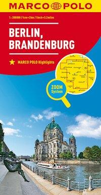 Vorderes Coverbild MARCO POLO Regionalkarte Deutschland 04 Berlin, Brandenburg 1:200.000