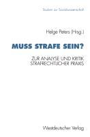 Vorderes Coverbild Muß Strafe sein?