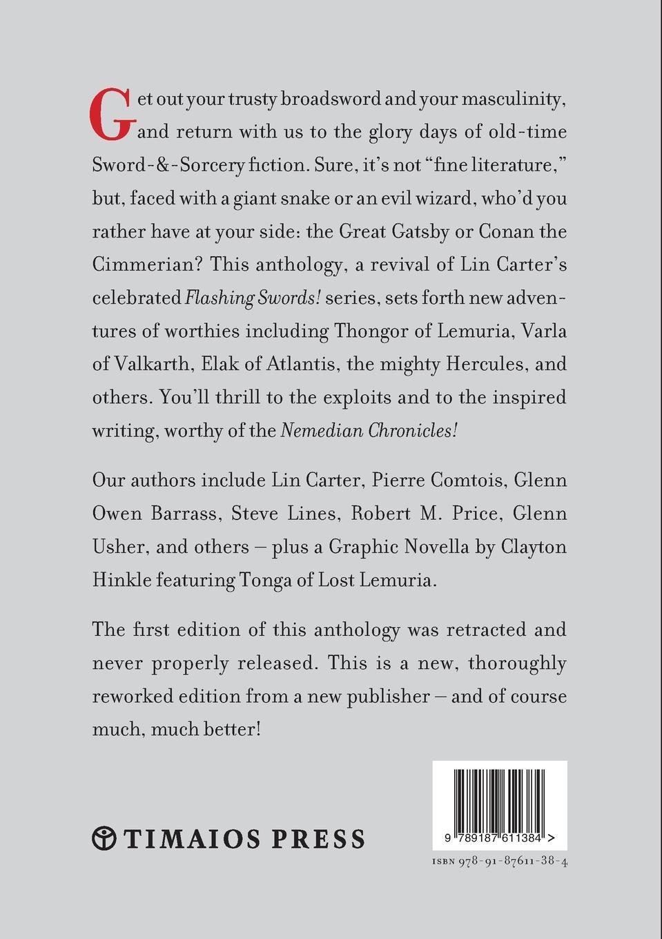 Rückseitencover Lin Carter's Flashing Swords! #6