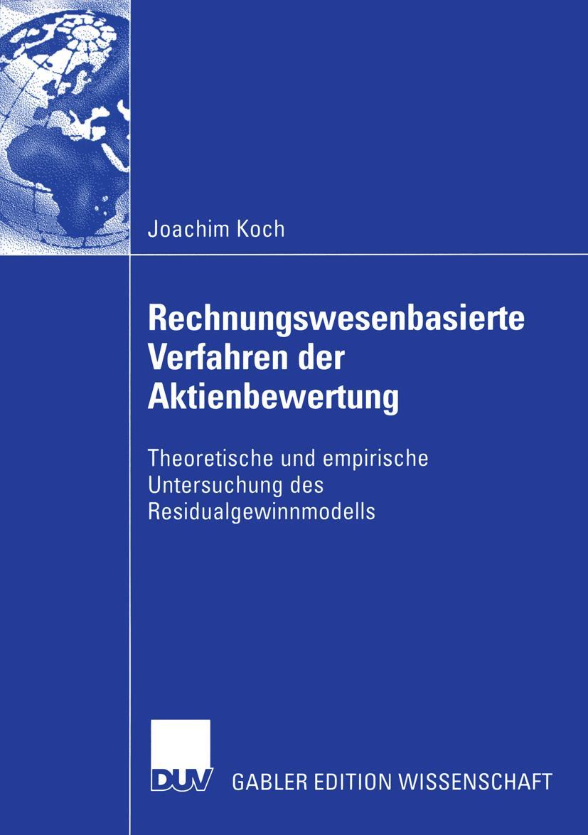 Vorderes Coverbild Rechnungswesenbasierte Verfahren der Aktienbewertung