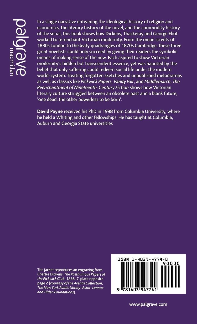 Rückseitencover The Reenchantment of Nineteenth-Century Fiction