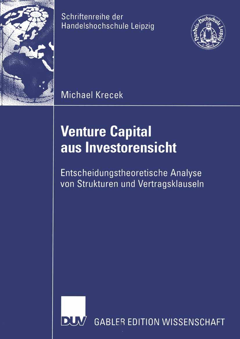 Vorderes Coverbild Venture Capital aus Investorensicht