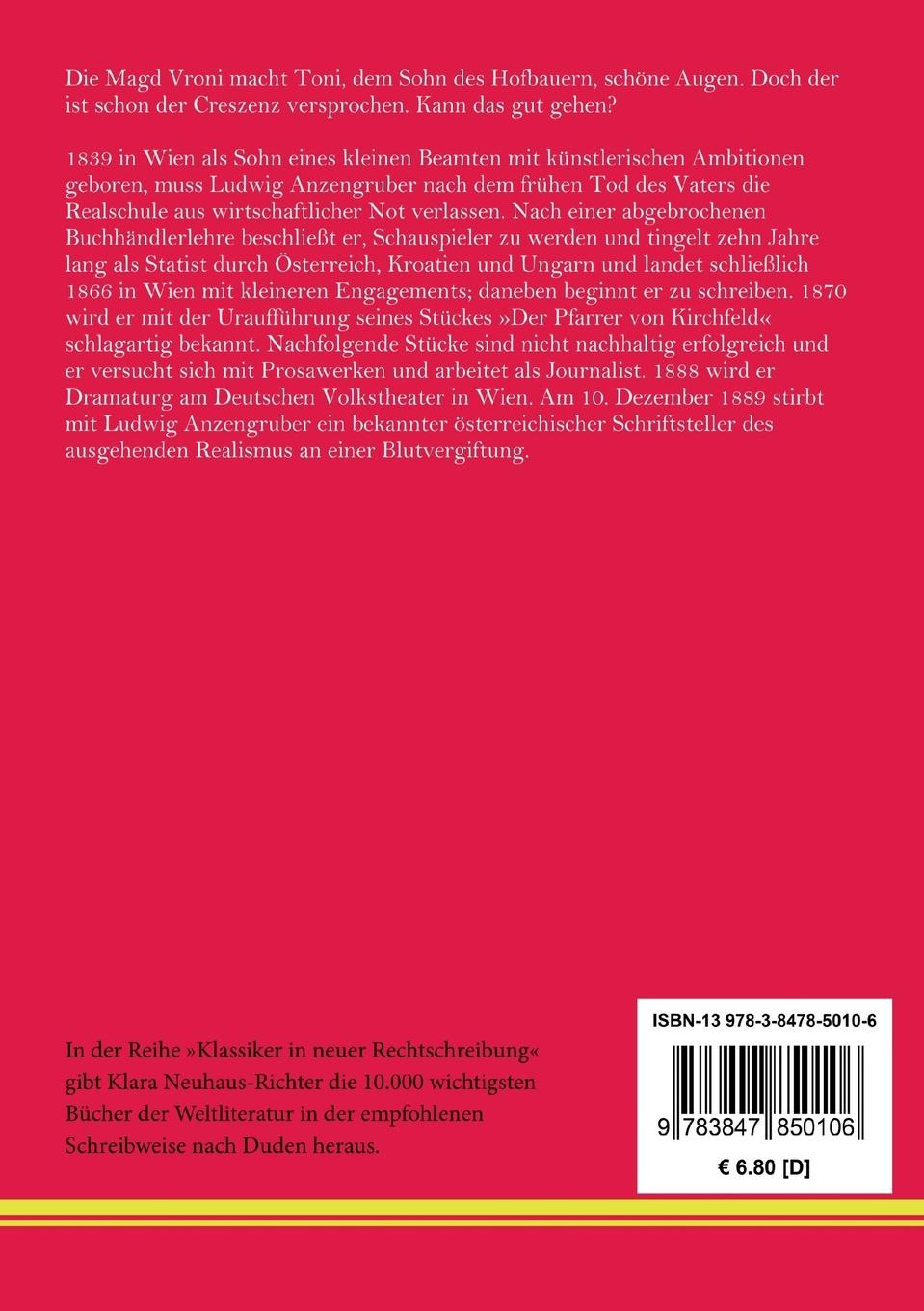 Rückseitencover Der Meineidbauer