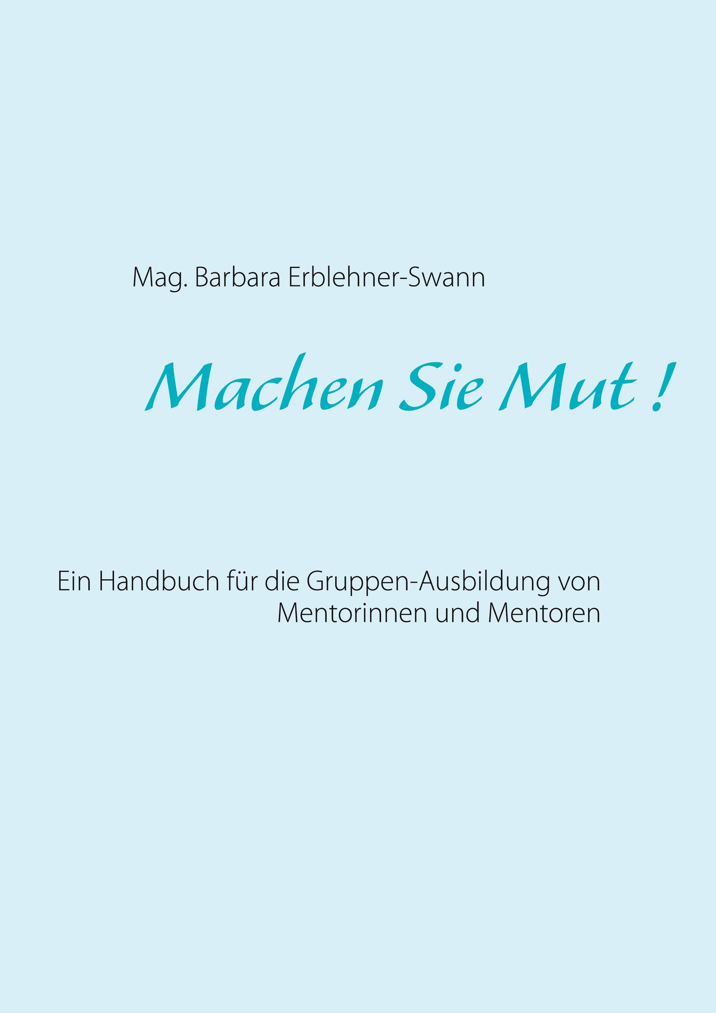 Vorderes Coverbild Machen Sie Mut !