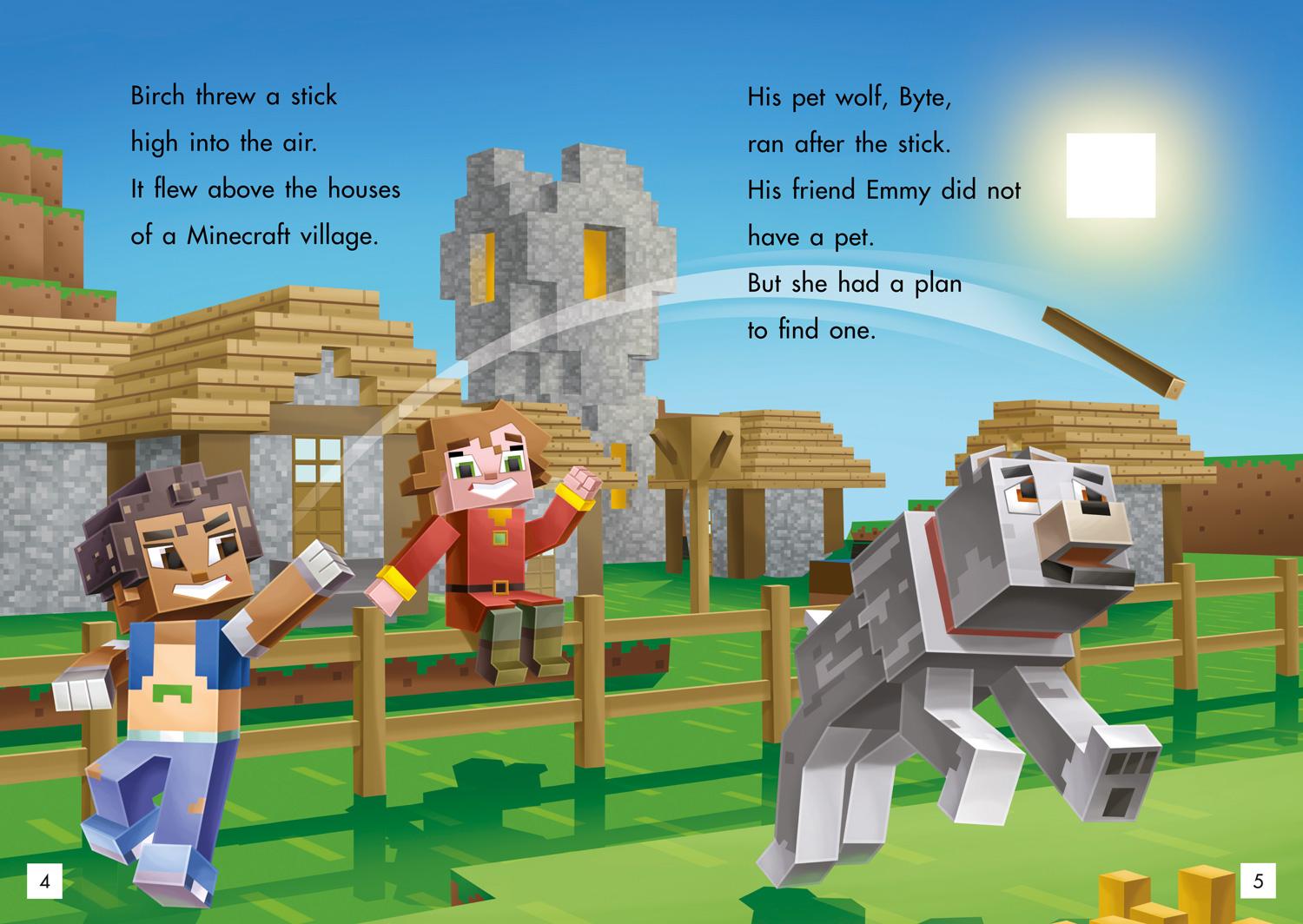 Beispielinhalt (Bild) Minecraft Young Readers: Mobs in the Overworld