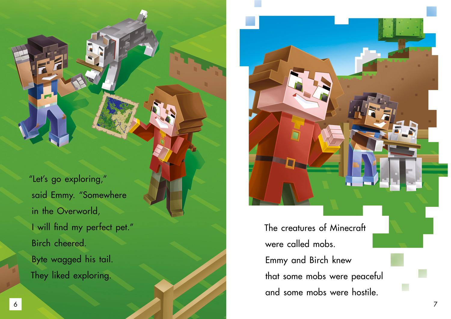 Beispielinhalt (Bild) Minecraft Young Readers: Mobs in the Overworld