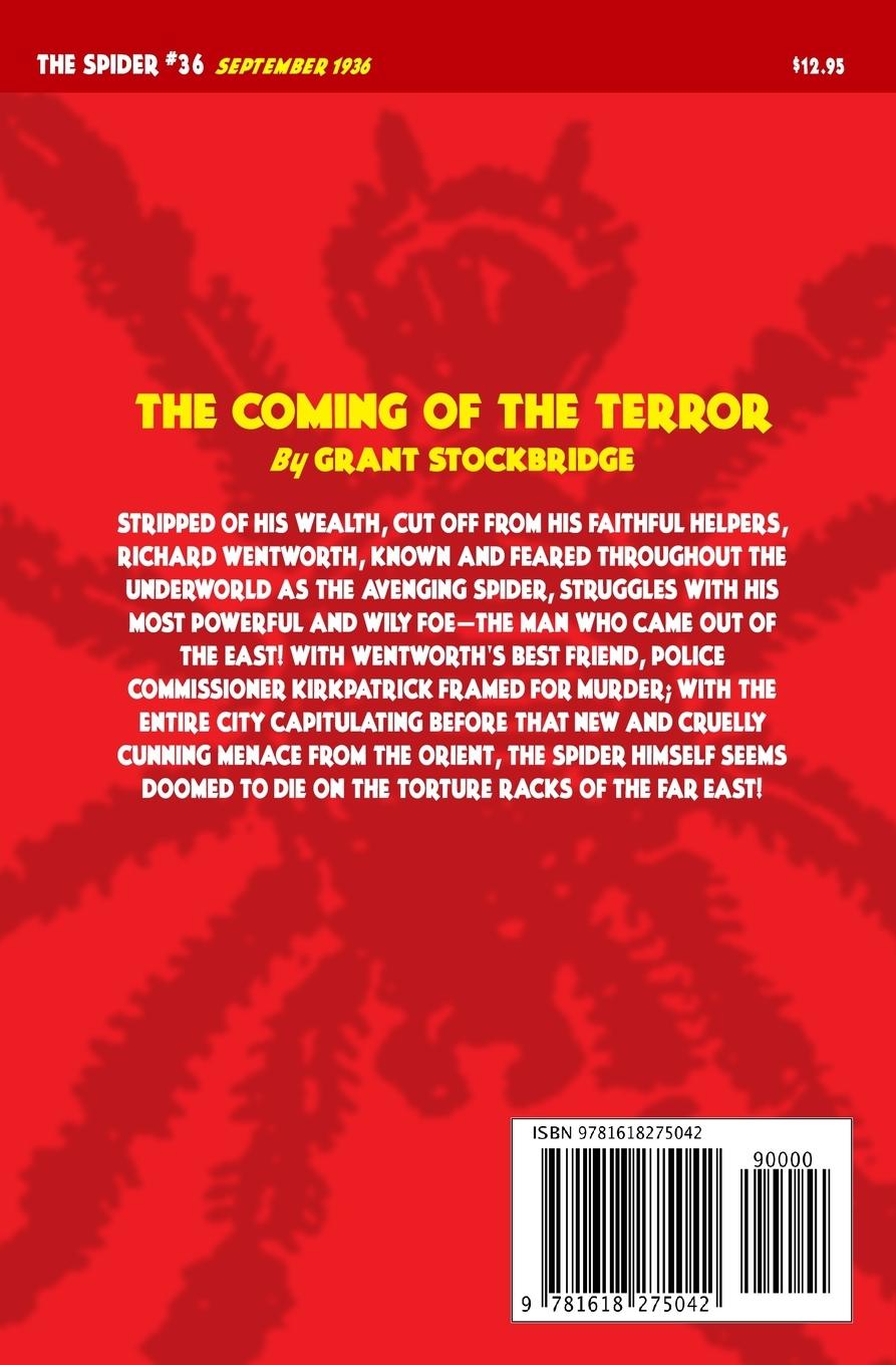 Rückseitencover The Spider #36: The Coming of the Terror