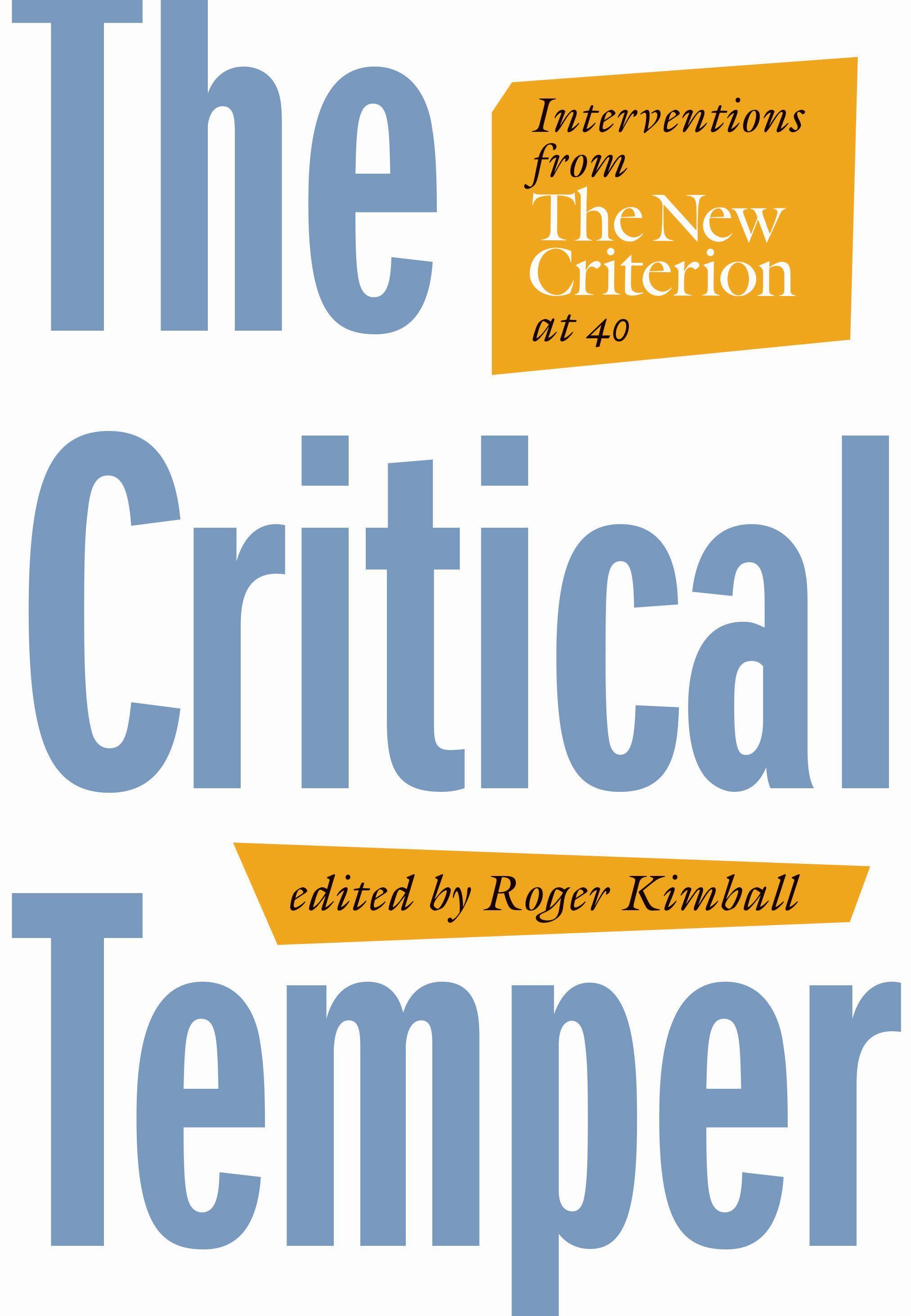 Vorderes Coverbild The Critical Temper
