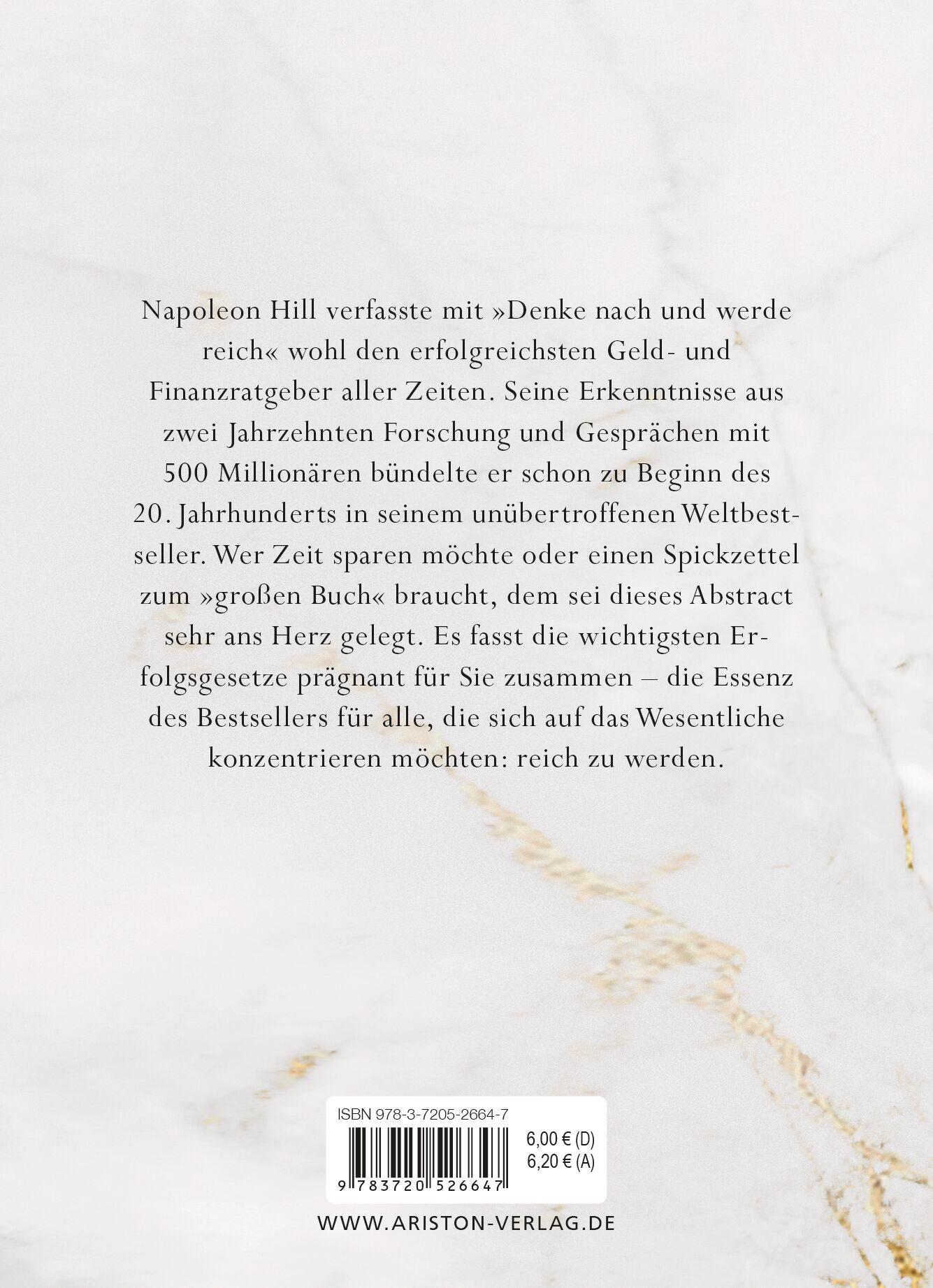 Beispielinhalt (Bild) Denke nach und werde reich