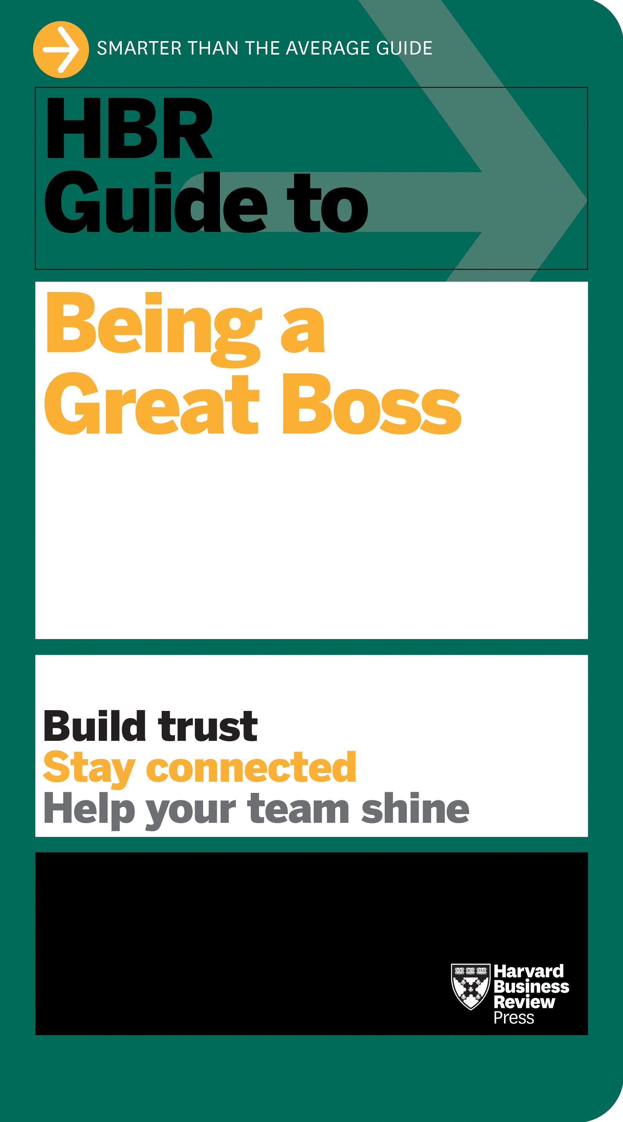 Vorderes Coverbild HBR Guide to Being a Great Boss