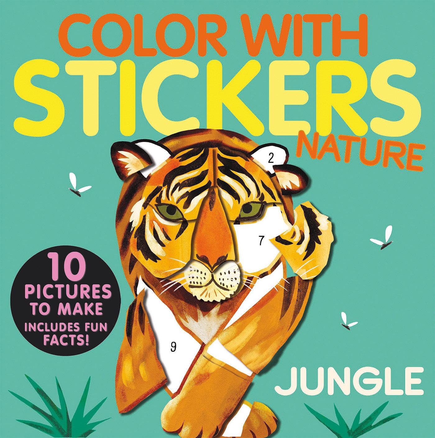 Vorderes Coverbild Color with Stickers: Jungle