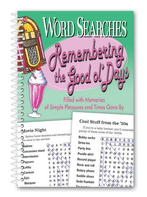 Vorderes Coverbild Word Searches Remembering the Good Ol' Days