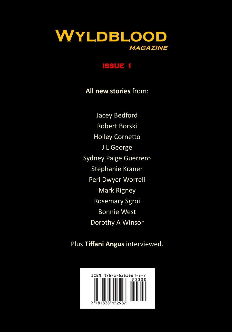 Rückseitencover Wyldblood Magazine #1