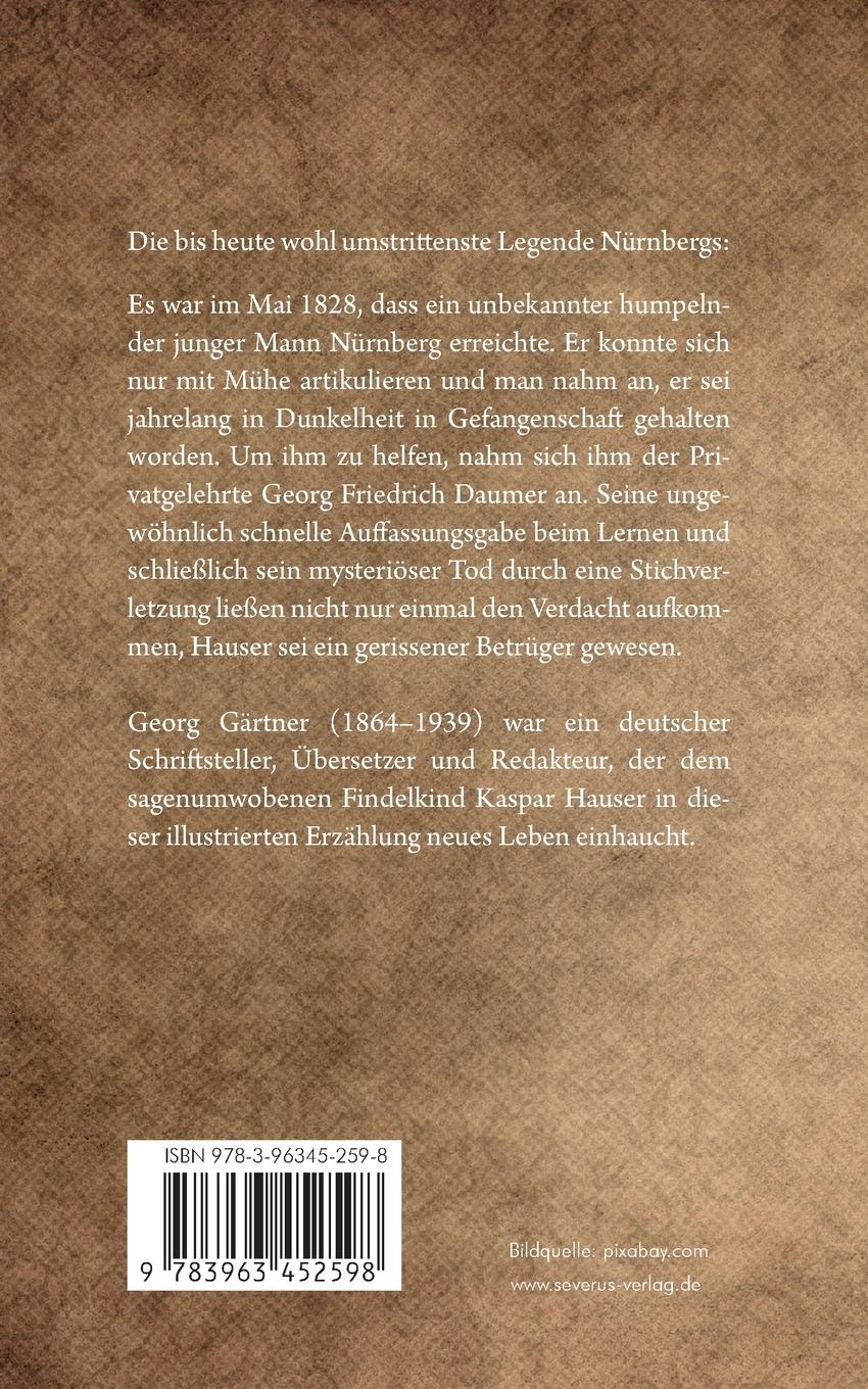 Rückseitencover Kaspar Hauser