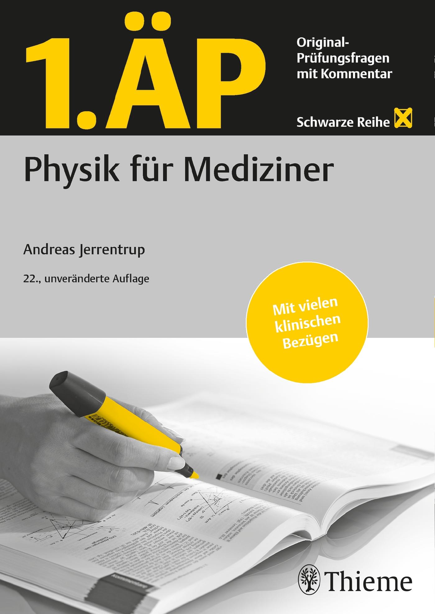 Vorderes Coverbild 1. ÄP Physik für Mediziner